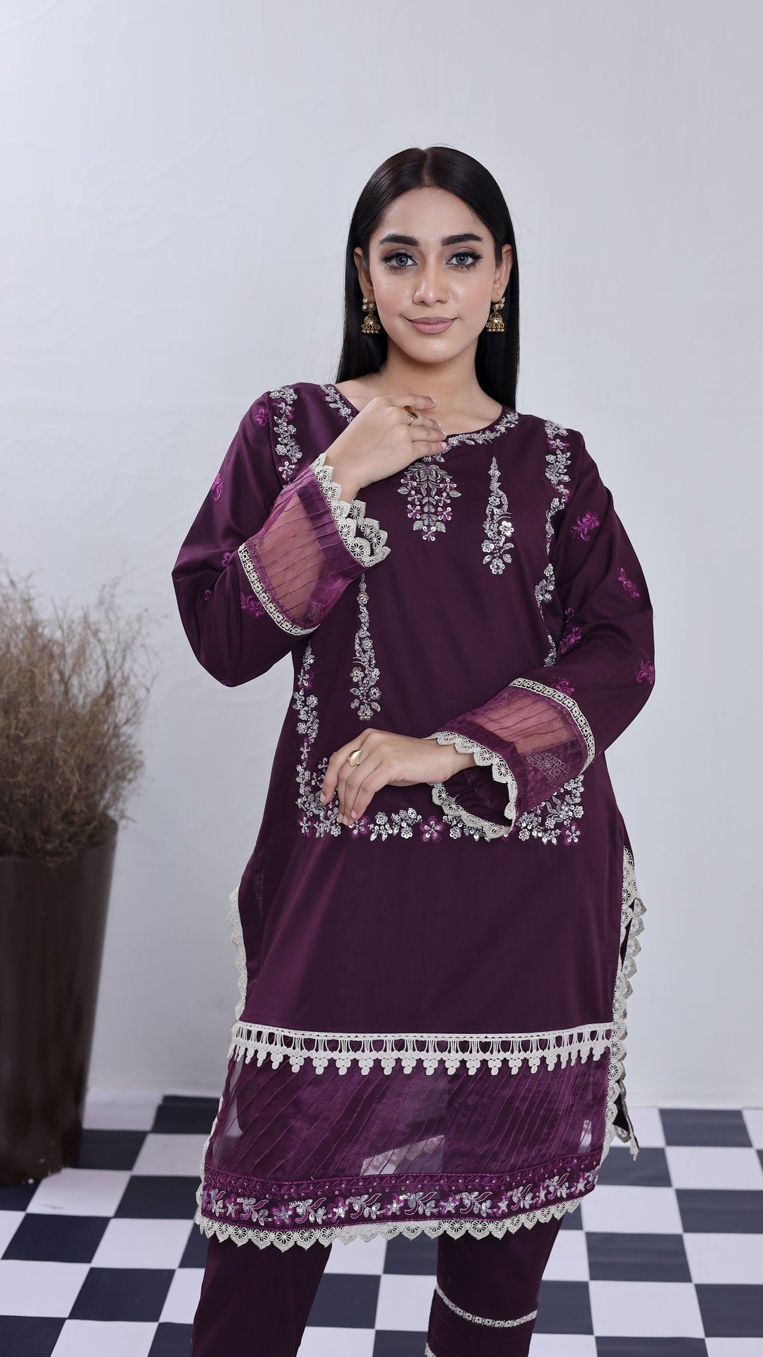2202-E RASIN – Cotton lawn Embroidered 2-Piece Suit – Elegant Summer Wear