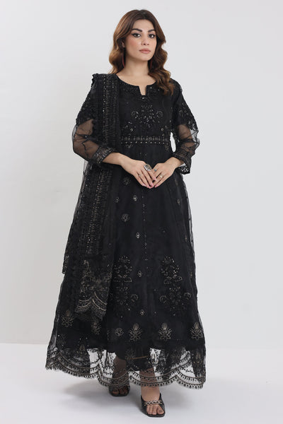 2172-A LUNA – Embroidered &amp; Embellished Organza RTW Maxi Outfit