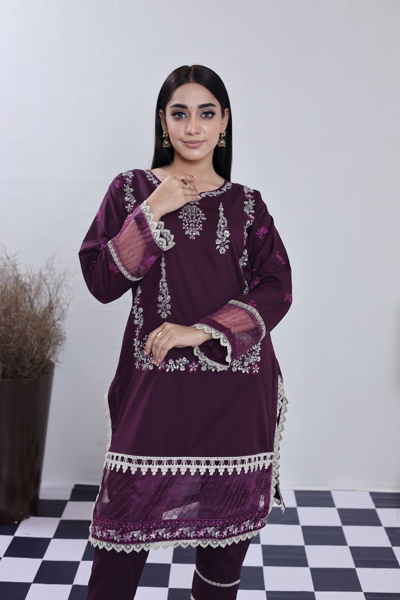 2202-E RASIN – Cotton lawn Embroidered 2-Piece Suit – Elegant Summer Wear