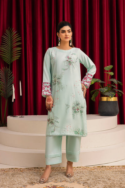 2284-Angori Embroidered 2-Piece Dhanak Suit