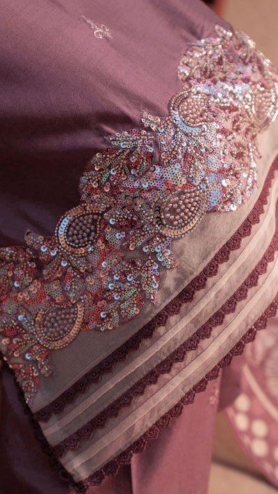 2311-Piyazi 3-Piece Suit  Embroidered Cotton lawn Suit