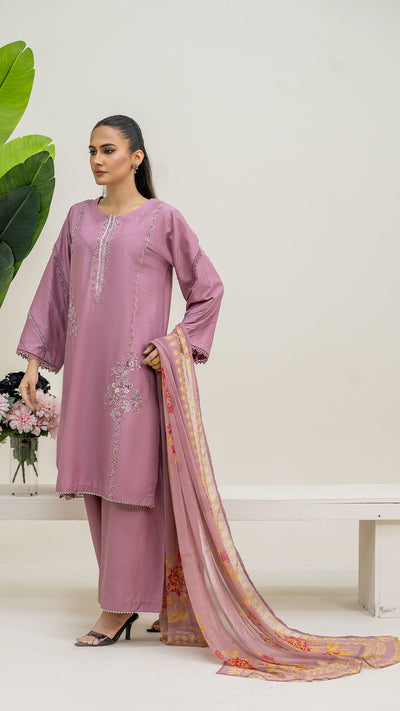 2321 - Piyazi 3-Piece Suit  Embroidered Cotton lawn Suit