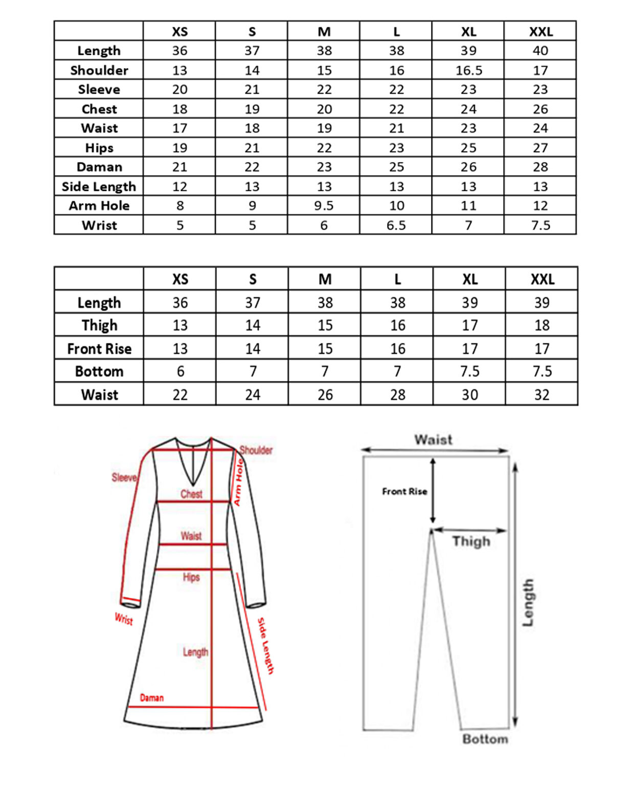 Zara Medium Size Chart Women S